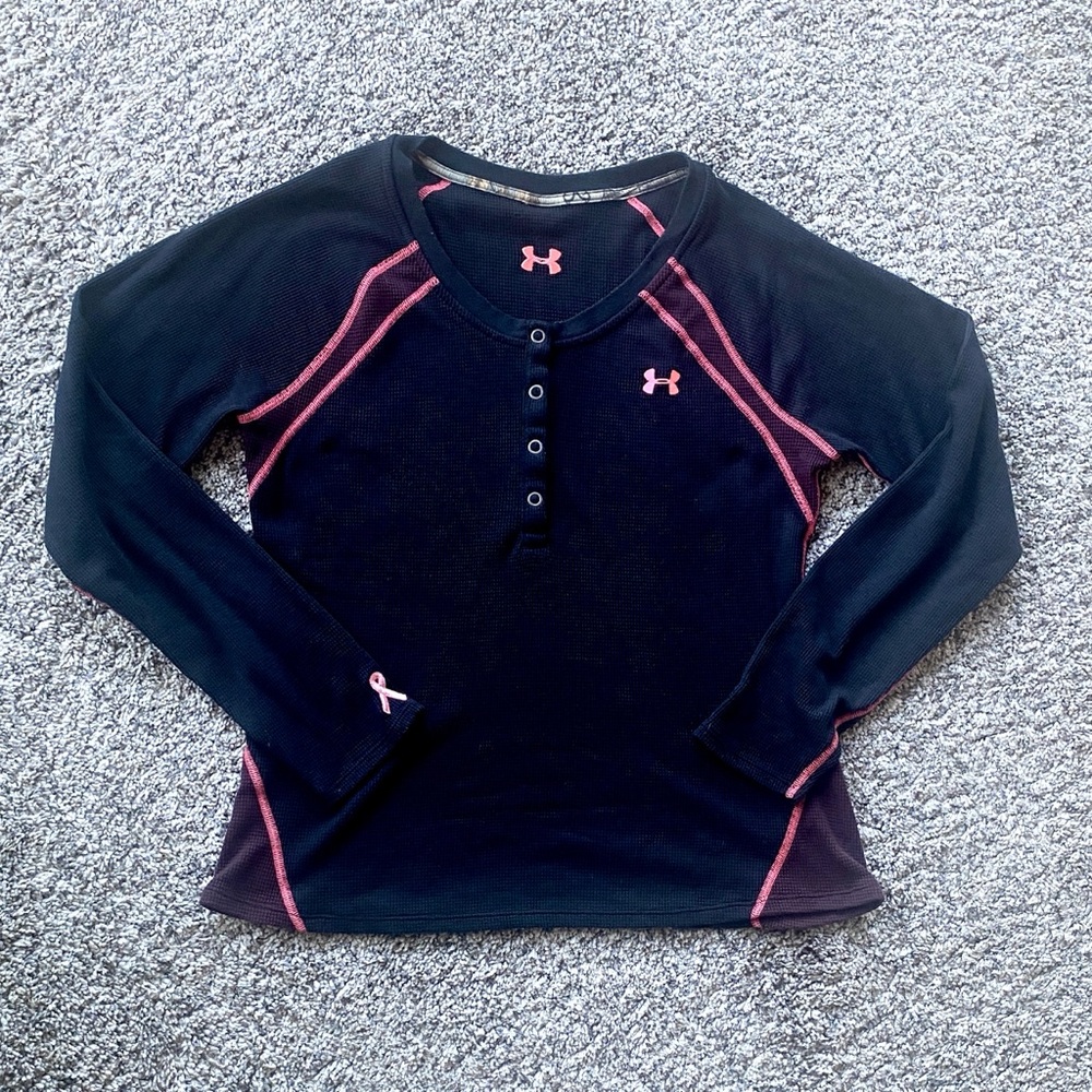 Under Armour Black and Pink Sweatshirt Comfortable Size M🖤🩷